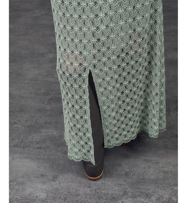 SALON adam et rope'「ラッセルレースヘムスカラップスカート / セットアップ対応」|スカート|