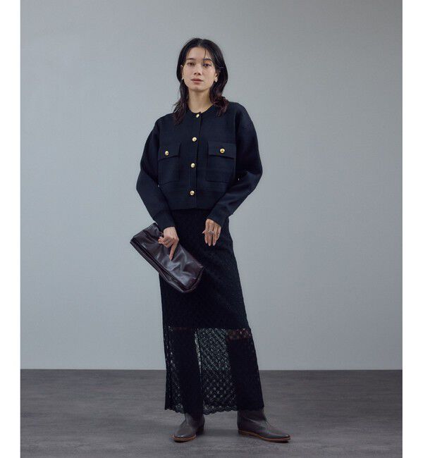 SALON adam et rope'「ラッセルレースヘムスカラップスカート / セットアップ対応」|スカート|