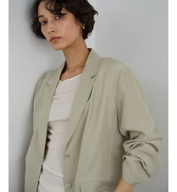 SALON adam et rope'「[26SS]GENTLE SILK ジャケット / セットアップ対応・洗える」|テーラードジャケット|