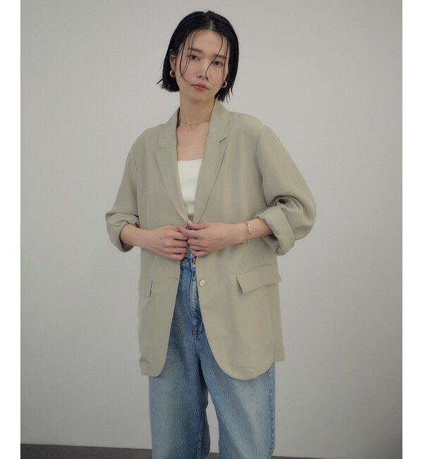 SALON adam et rope'「[26SS]GENTLE SILK ジャケット / セットアップ対応・洗える」|テーラードジャケット|