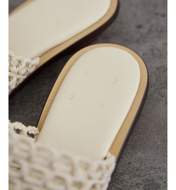 SALON adam et rope'「【W S（ドゥーブル）】メッシュミュール」|サンダル|