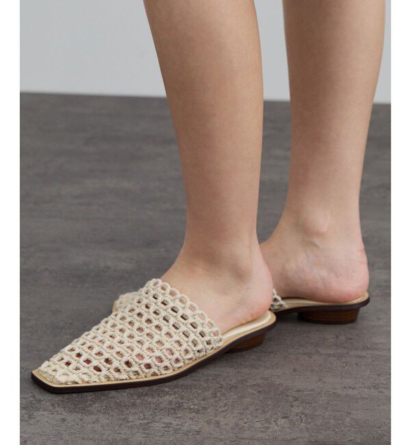 SALON adam et rope'「【W S（ドゥーブル）】メッシュミュール」|サンダル|