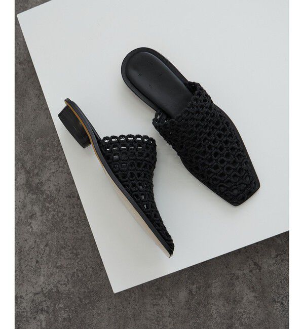 SALON adam et rope'「【W S（ドゥーブル）】メッシュミュール」|サンダル|