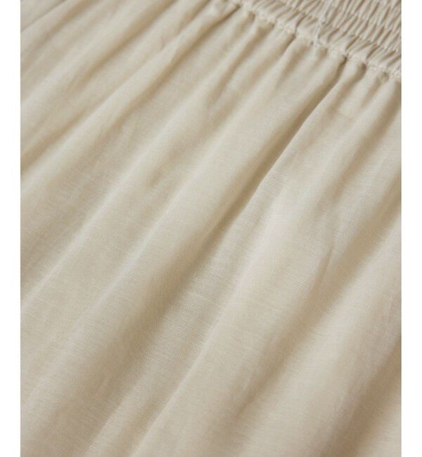 SALON adam et rope'「【WEB限定】コットンオーガンジーギャザースカート / イージーケア」|スカート|