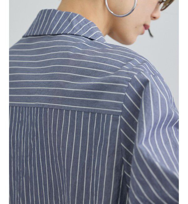 SALON adam et rope'「エンザイムコットンオープンカラーシャツ / FABRICA」|シャツ・ブラウス|