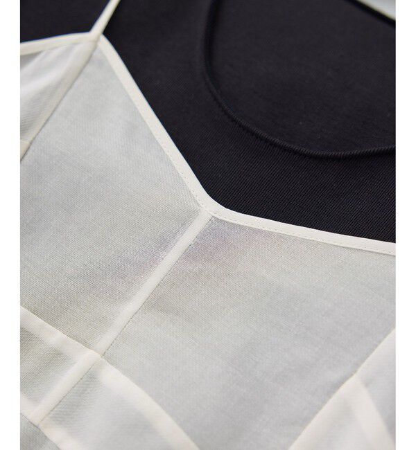 SALON adam et rope'「コットンボイルシアーキャミワンピース」|ワンピース|