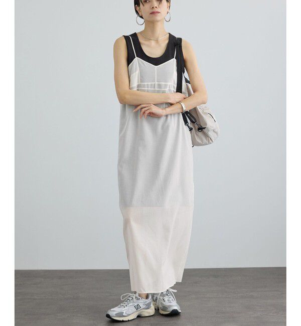 SALON adam et rope'「コットンボイルシアーキャミワンピース」|ワンピース|オフホワイト(15)