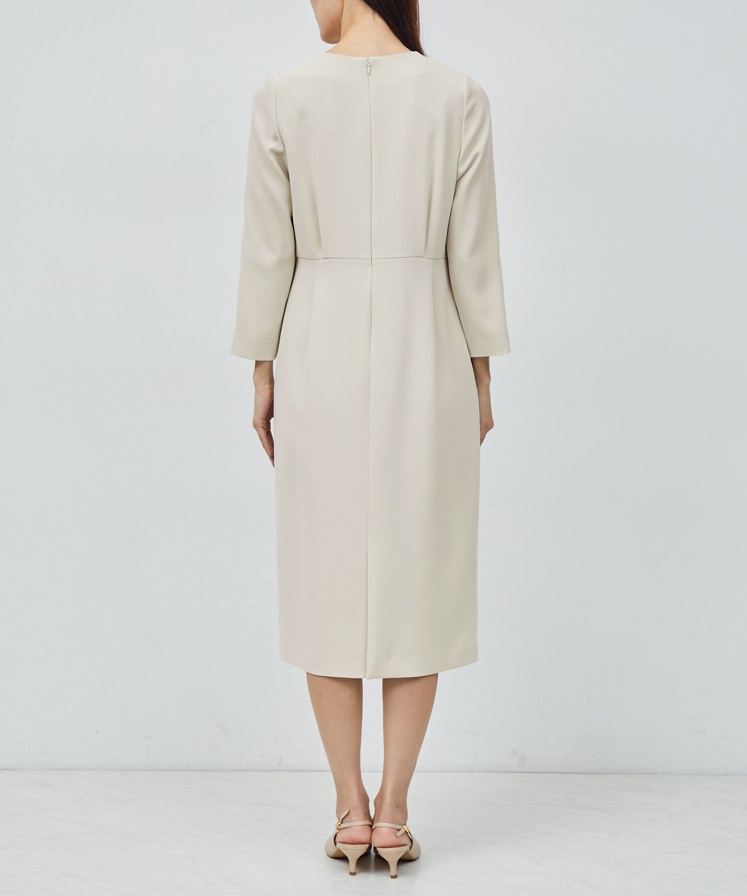 ROPE「トリアセダブルクロスウエストコンシャスワンピース」|ワンピース|