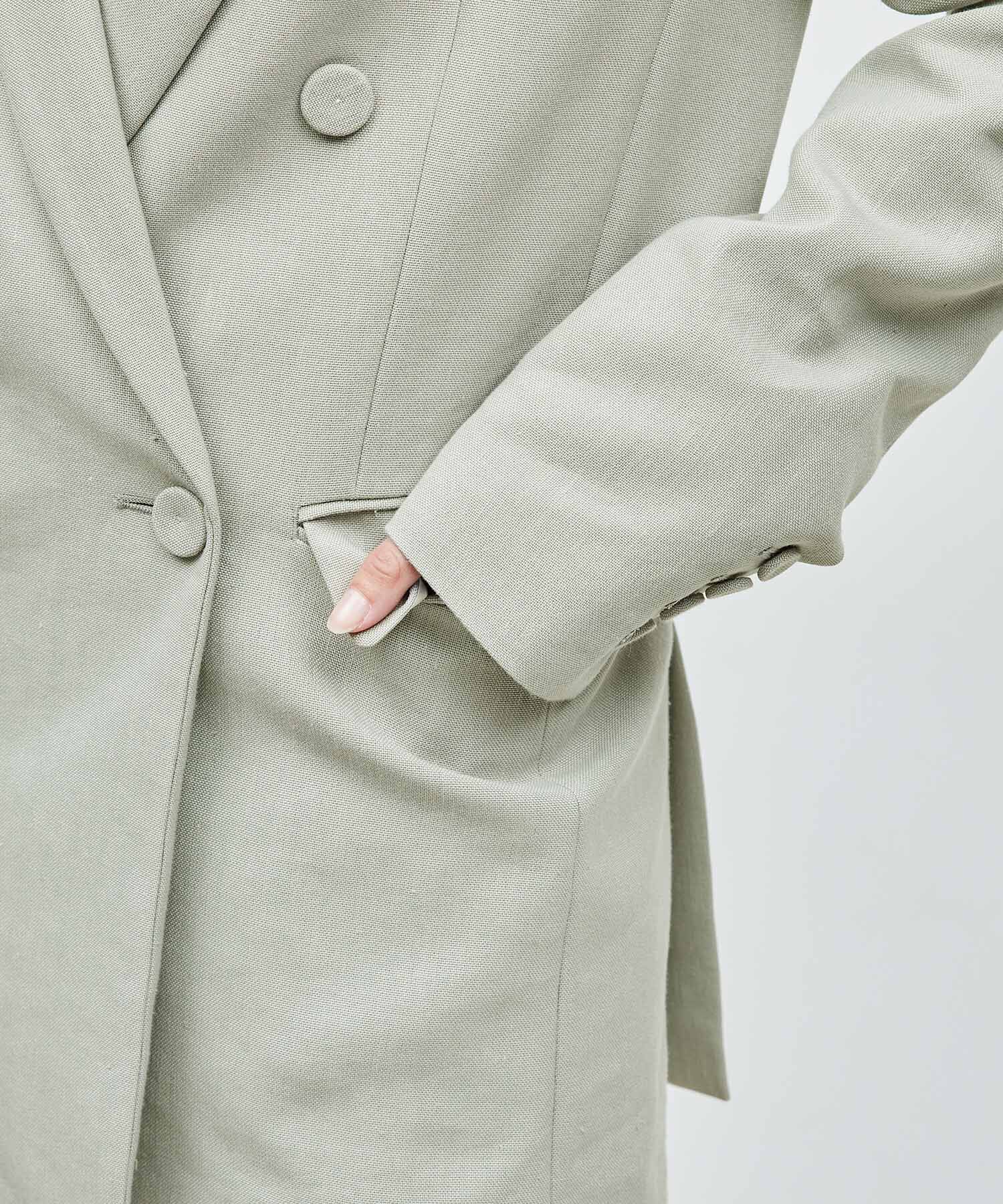 ROPE「ヘビーリネン ダブルジャケット」|テーラードジャケット|