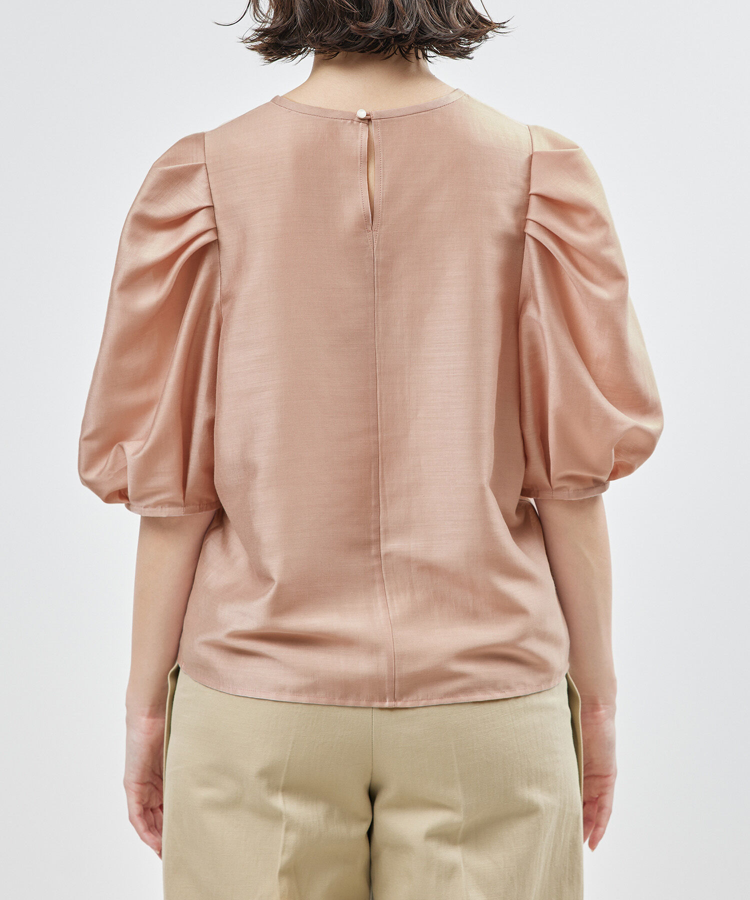 ROPE「【新色追加】【洗える】カールマイヤーパフスリーブブラウス【雑誌/メディア掲載】」|シャツ・ブラウス|