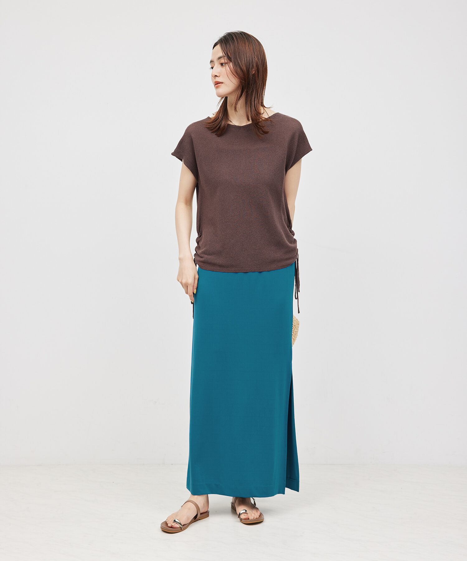 ROPE「トリアセジャージーペンシルスカート」|スカート|