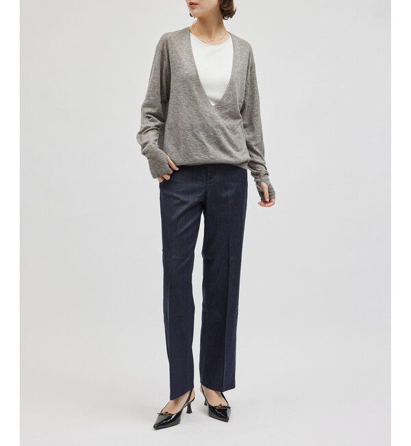 ROPE「ウールシアー深Vネックニット」|ニット・セーター|