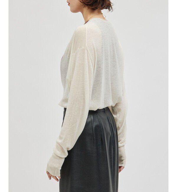 ROPE「ウールシアー深Vネックニット」|ニット・セーター|