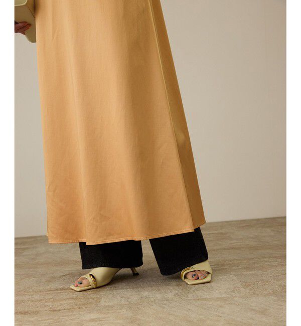 ROPE「【洗える】シャイニーサテンキャミワンピース」|ドレス|