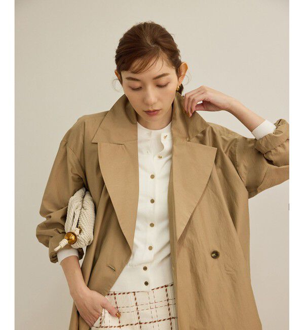 ROPE「【軽量】コットンポプリン スプリングコート」|トレンチコート|
