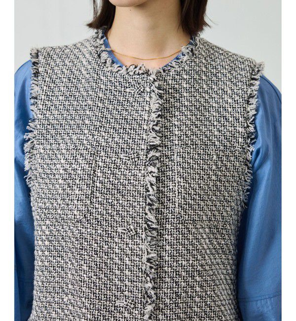 ROPE「ミックスツイードジレベスト」|ベスト・ジレ|