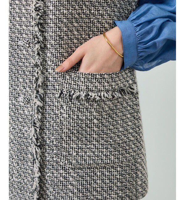 ROPE「ミックスツイードジレベスト」|ベスト・ジレ|