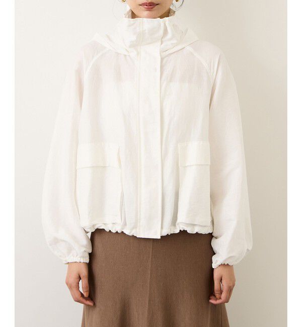 ROPE「ビスコースリネンライトマウンテンパーカー/セットアップ対応・イージーケア」|ブルゾン・スタジャン|