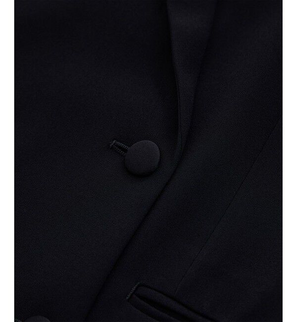 ROPE「バックサテンダブルブレストジャケット」|テーラードジャケット|