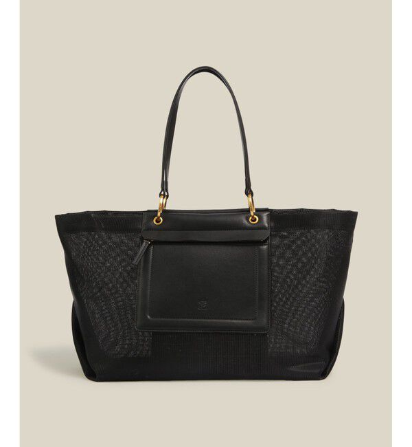 ROPE「【A4対応】チュールメッシュダブルハンドルトートバッグ」|トートバッグ|