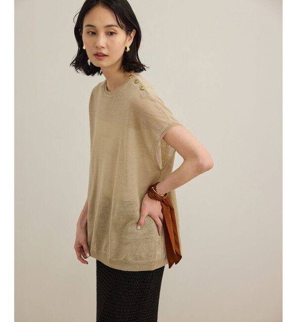 ROPE「ラミー フレンチスリーブプルオーバー/サマーニット」|ニット・セーター|