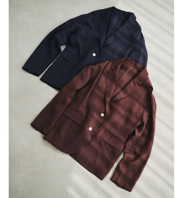 ROPE「レーヨンリネン ライトジャケット【セットアップパンツ・ワンピース対応】」|テーラードジャケット|