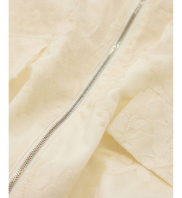 ROPE「フラワーエンブロイダリーライトブルゾン/セットアップ対応」|ブルゾン・スタジャン|