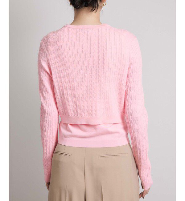 ROPE「ミニケーブルセパレートカーディガン（アンサンブル）/ イージーケア」|カーディガン|