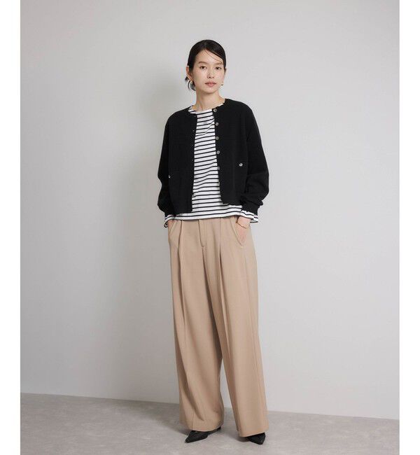 ROPE「【一部WEB限定】ウールカシミヤ ブレンドニットカーディガン/イージーケア」|カーディガン|