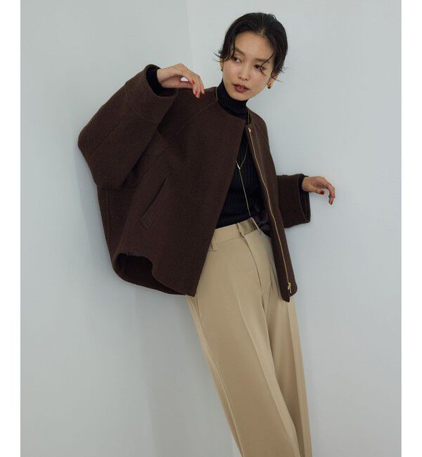 ROPE「圧縮ウールコクーンショート丈コート/Bellandi(ベランディ)」|ブルゾン・スタジャン|