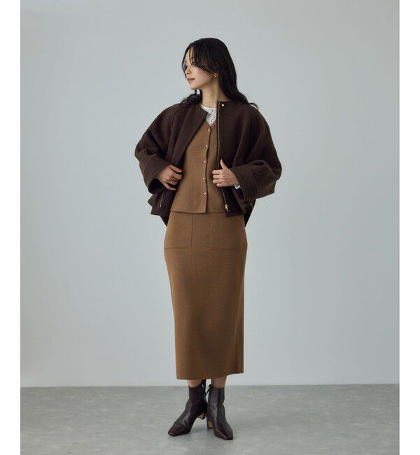 ROPE「圧縮ウールコクーンショート丈コート/Bellandi(ベランディ)」|ブルゾン・スタジャン|