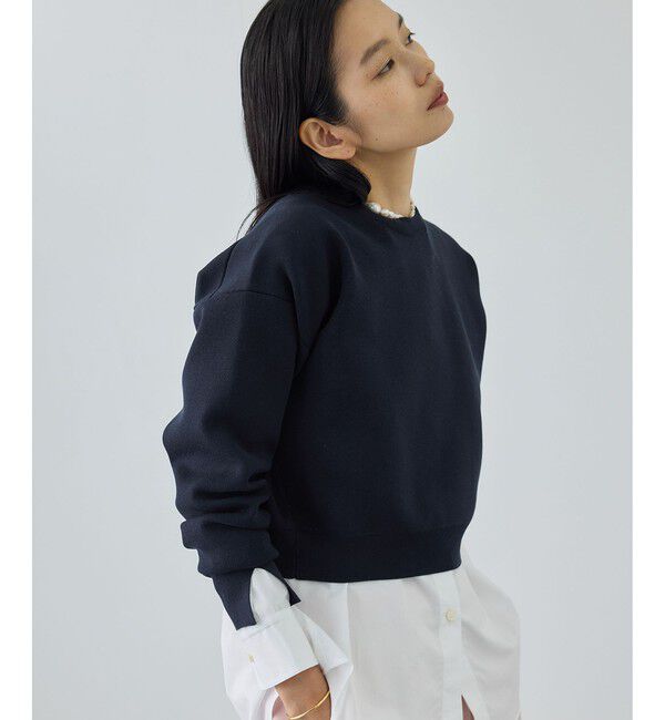 ROPE「スウェットライクコンパクトニットプルオーバー/イージーケア」|スウェット・ジャージ|ネイビー(40)