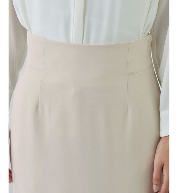 ROPE「トリアセダブルクロス ハイウエストタイトスカート/セットアップ対応・イージーケア・26SS」|スカート|