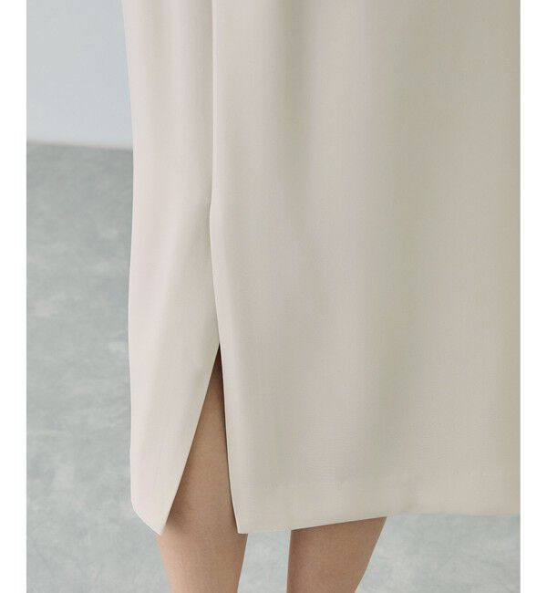 ROPE「トリアセダブルクロス ハイウエストタイトスカート/セットアップ対応・イージーケア・26SS」|スカート|