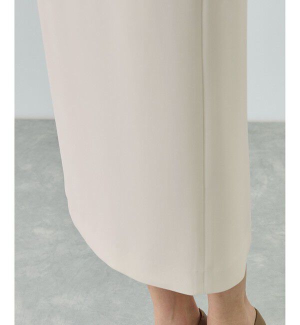 ROPE「トリアセダブルクロス ハイウエストタイトスカート/セットアップ対応・イージーケア・26SS」|スカート|