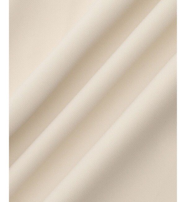 ROPE「トリアセダブルクロス クルーネックジャケット/セットアップ対応・イージーケア・26SS」|ノーカラージャケット|