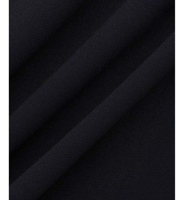 ROPE「トリアセダブルクロス クルーネックジャケット/セットアップ対応・イージーケア・26SS」|ノーカラージャケット|