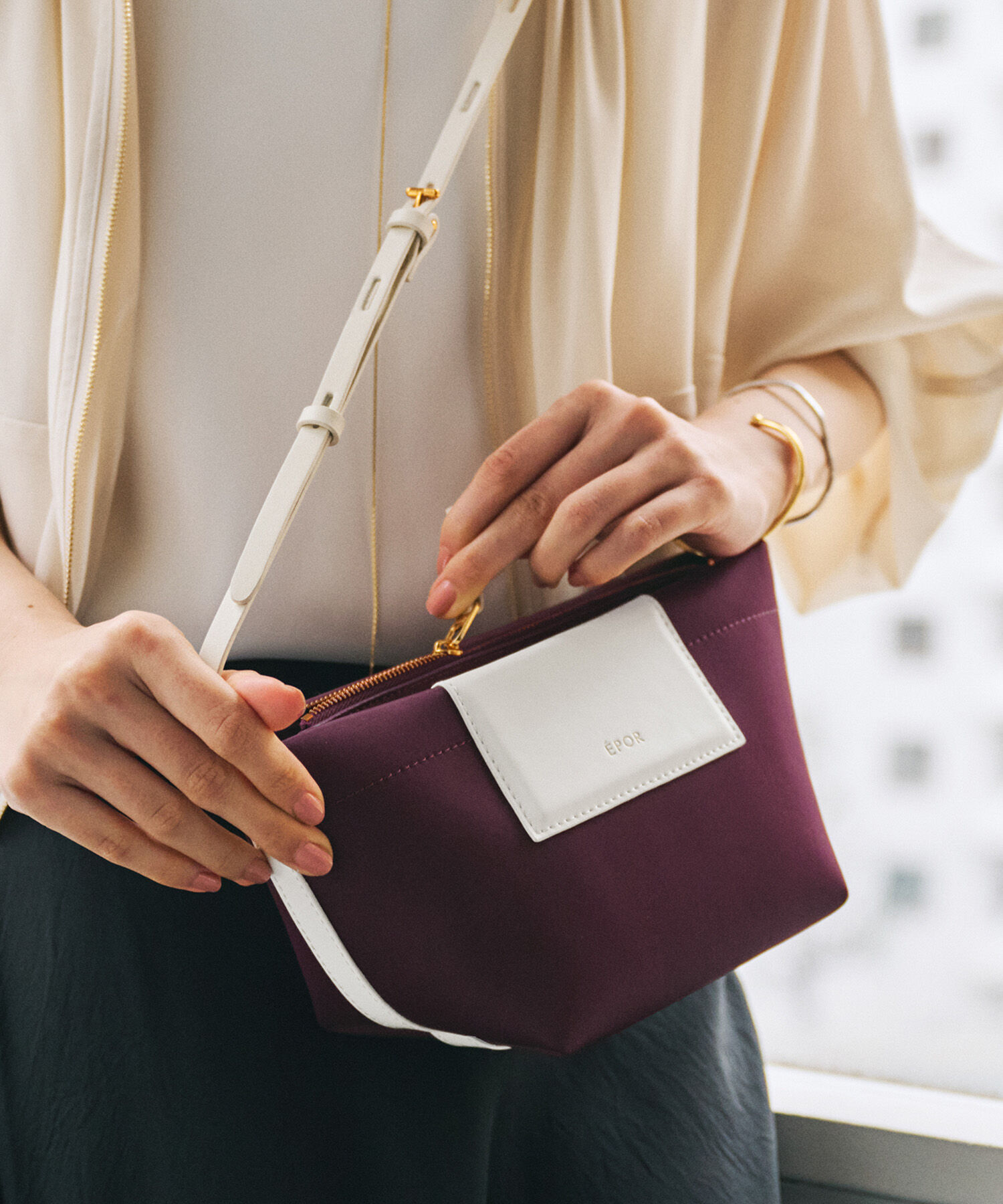 ROPE「【E'POR】BOAT BAG Mini/撥水・超軽量・26SS新型」|ショルダー・メッセンジャー|ワイン(66)