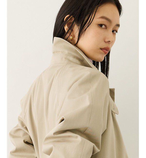 ROPE「ツイルクロス ステンカラースプリングコート」|ステンカラーコート|