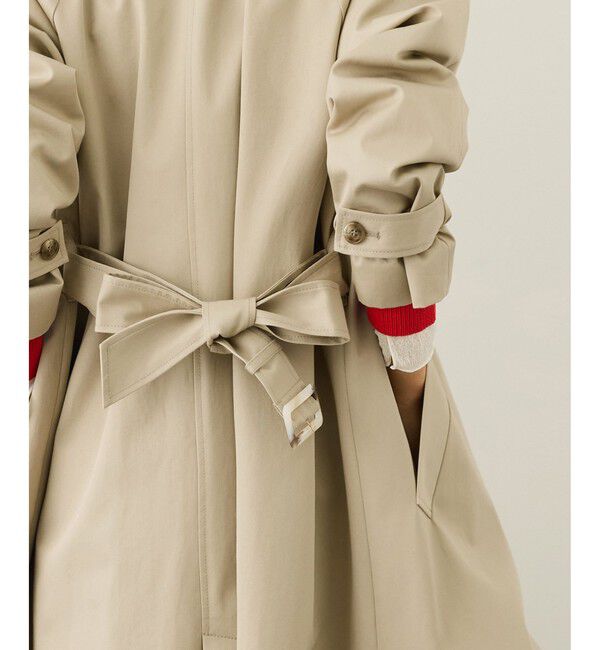 ROPE「ツイルクロス ステンカラースプリングコート」|ステンカラーコート|