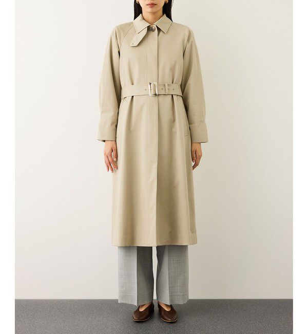 ROPE「ツイルクロス ステンカラースプリングコート」|ステンカラーコート|