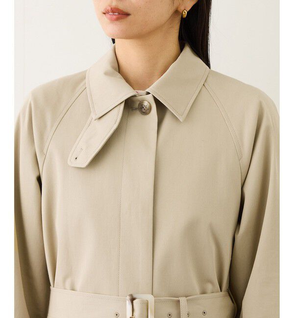 ROPE「ツイルクロス ステンカラースプリングコート」|ステンカラーコート|