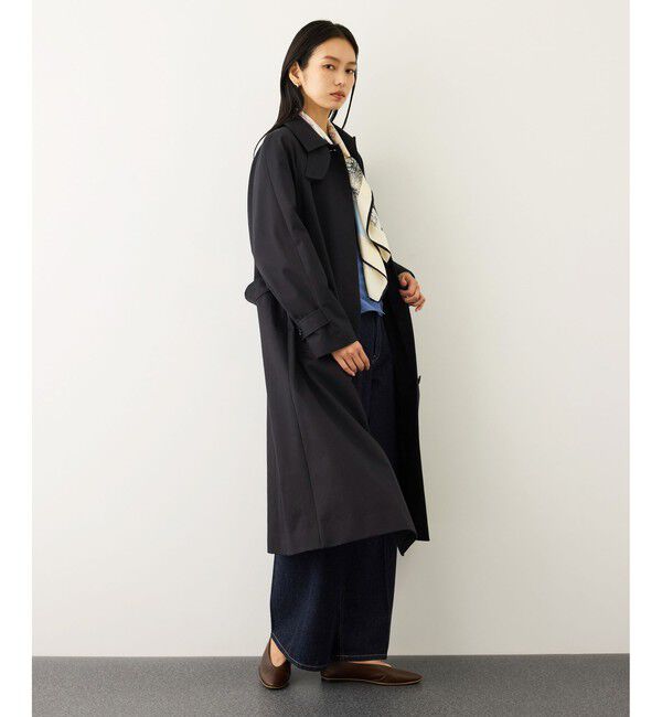 ROPE「ツイルクロス ステンカラースプリングコート」|ステンカラーコート|