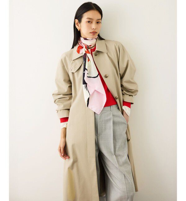 ROPE「ツイルクロス ステンカラースプリングコート」|ステンカラーコート|