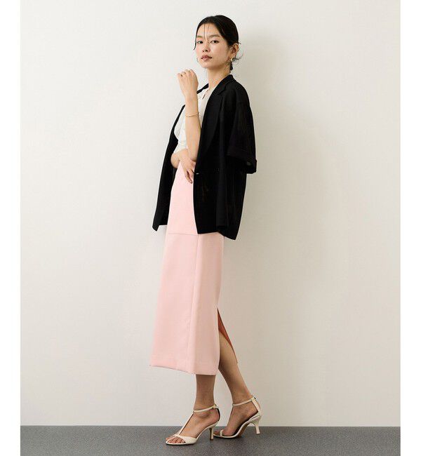 ROPE「[美人スカート]ダブルクロスポケット付きタイトスカート/イージーケア・26SS」|スカート|