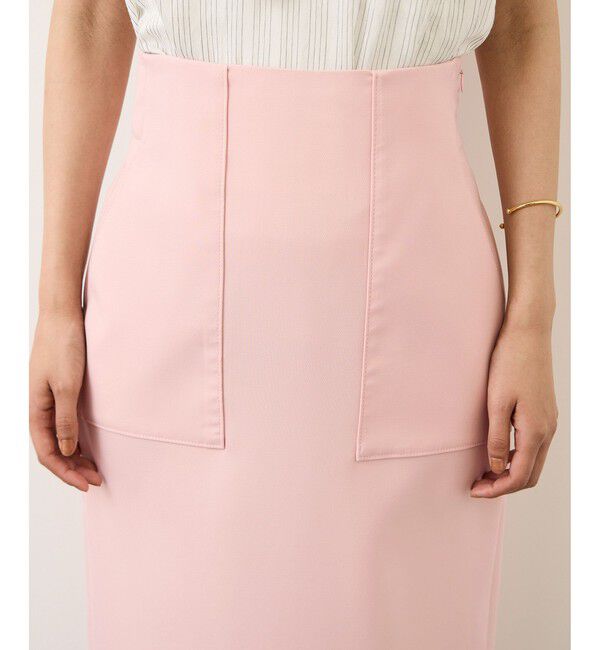 ROPE「[美人スカート]ダブルクロスポケット付きタイトスカート/イージーケア・26SS」|スカート|