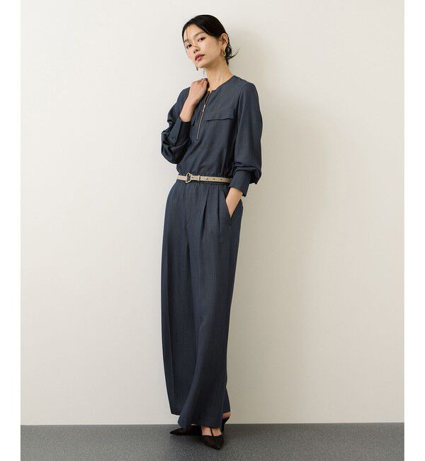 ROPE「イージータックワイドパンツ/セットアップ対応・イージーケア」|チノ|