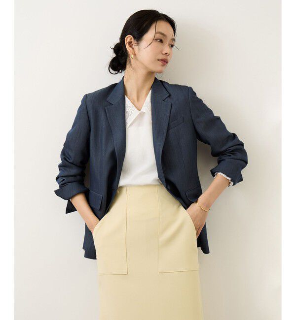 ROPE「レースカラーコンパクトブラウス/イージーケア」|シャツ・ブラウス|