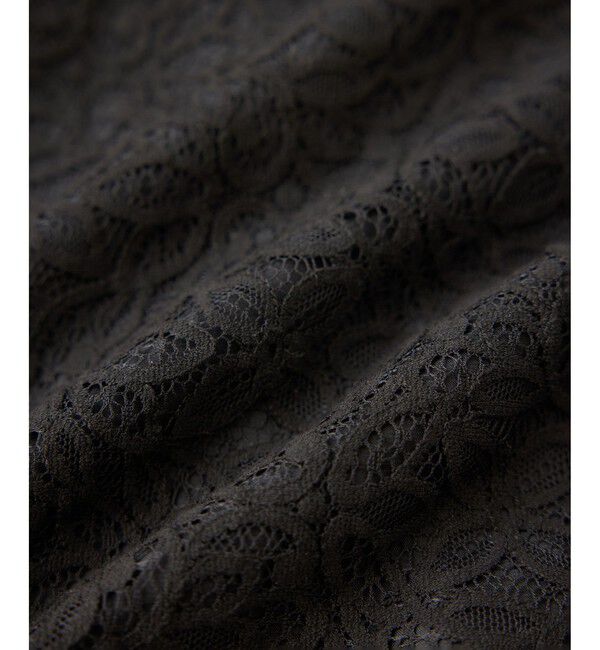 ROPE「ベルト付きセミフレアレーススカート/イージーケア」|スカート|