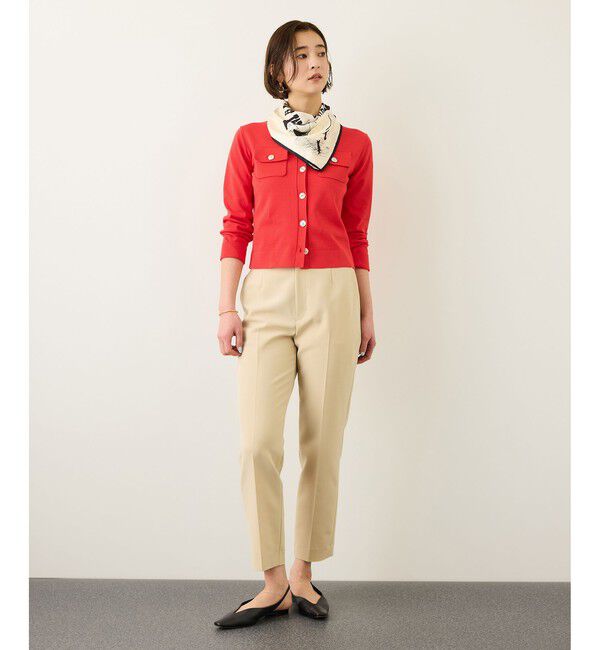 ROPE「ポケットディテールコンパクトカーディガン/イージーケア」|カーディガン|